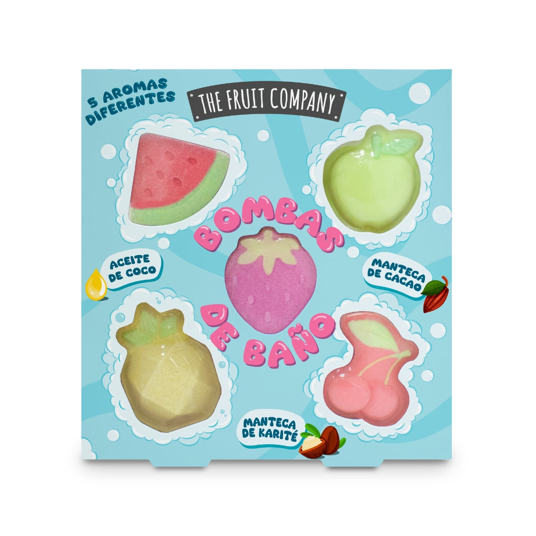 Set 5 Bombas de Banho 5x20g | The Fruit Company