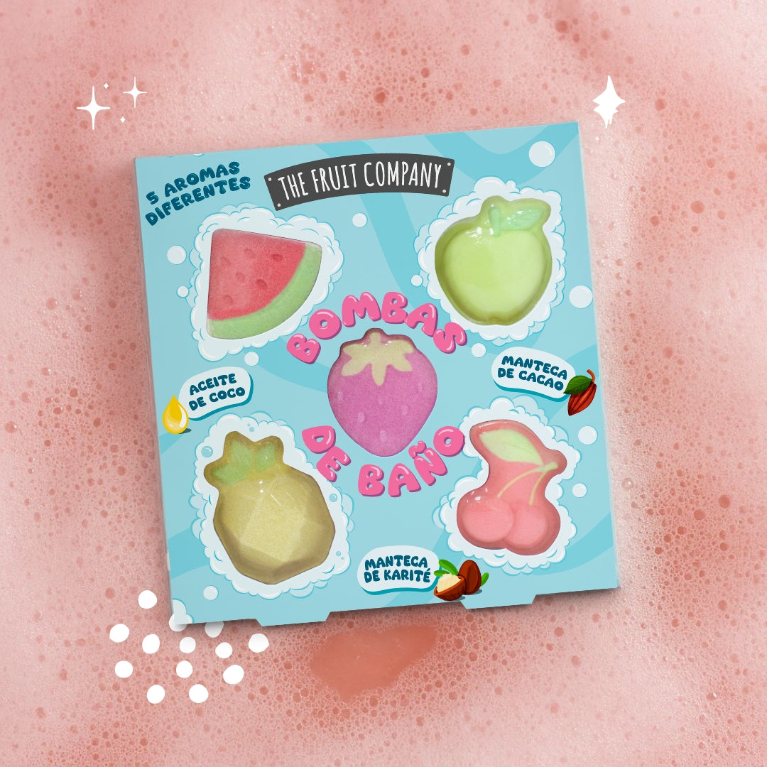 Set 5 Bombas de Banho 5x20g | The Fruit Company
