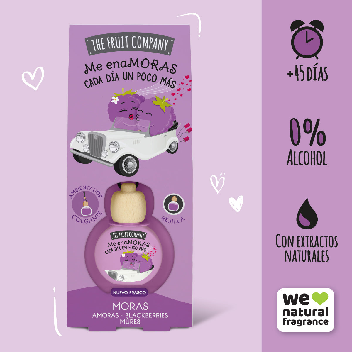 Ambientador para coche Crema de Fresa | La Compañía de Frutas
