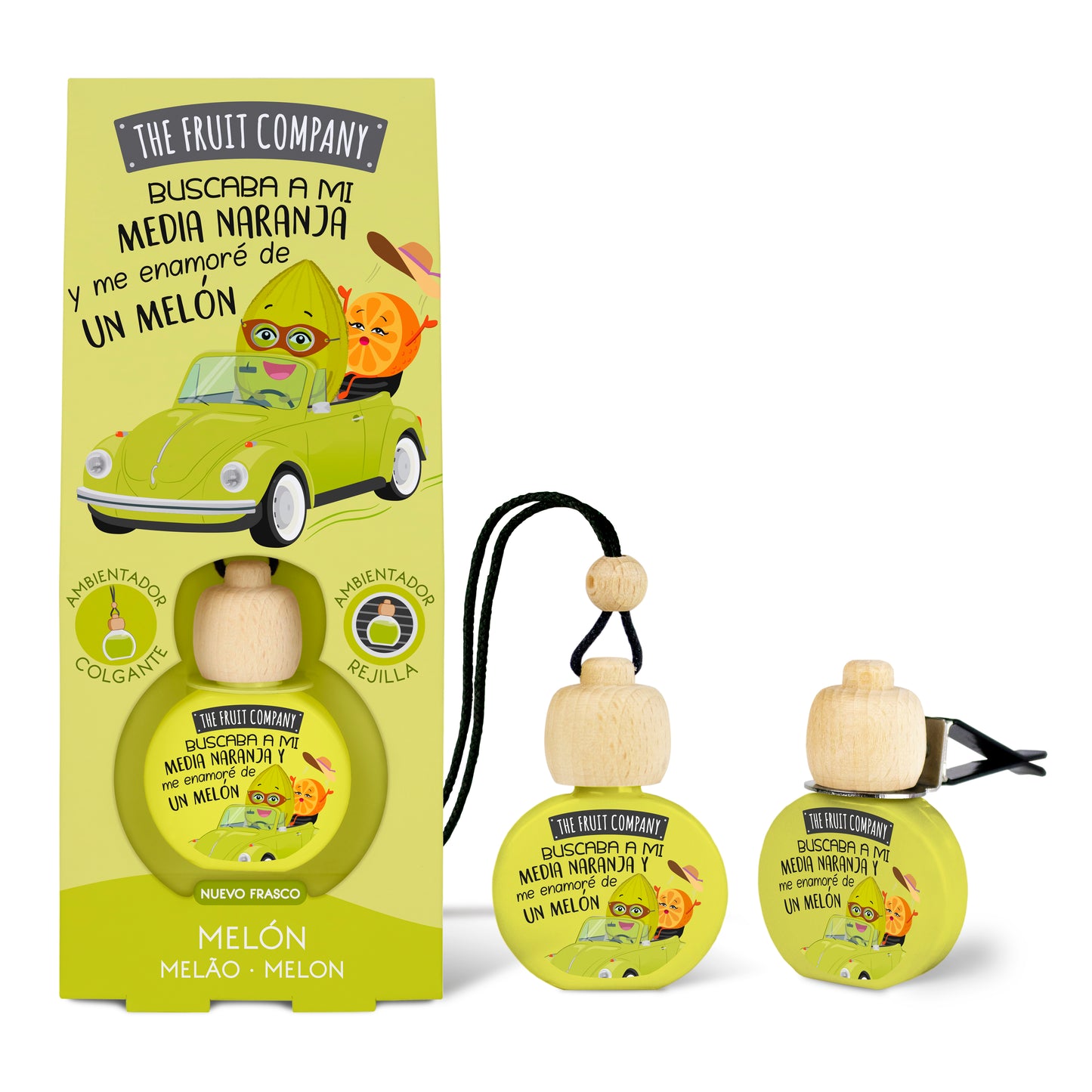 Ambientador para coche con aroma a melón | La Compañía de Frutas