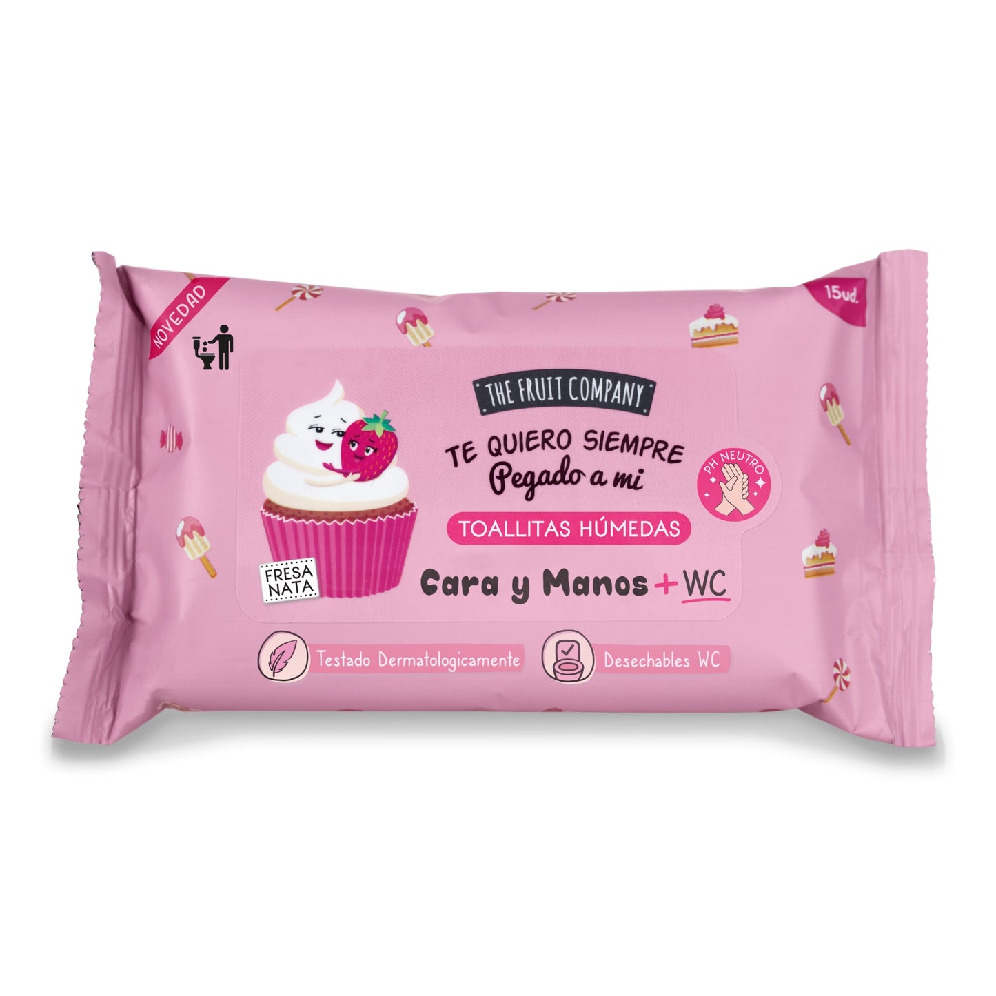 Toallitas de bolsillo multiusos Fresa Nata - The Fruit Company