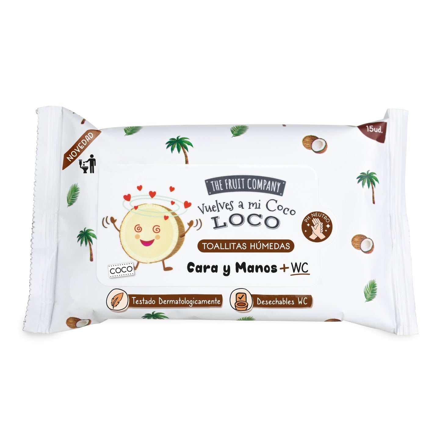Toallitas multiusos de bolsillo de coco - The Fruit Company