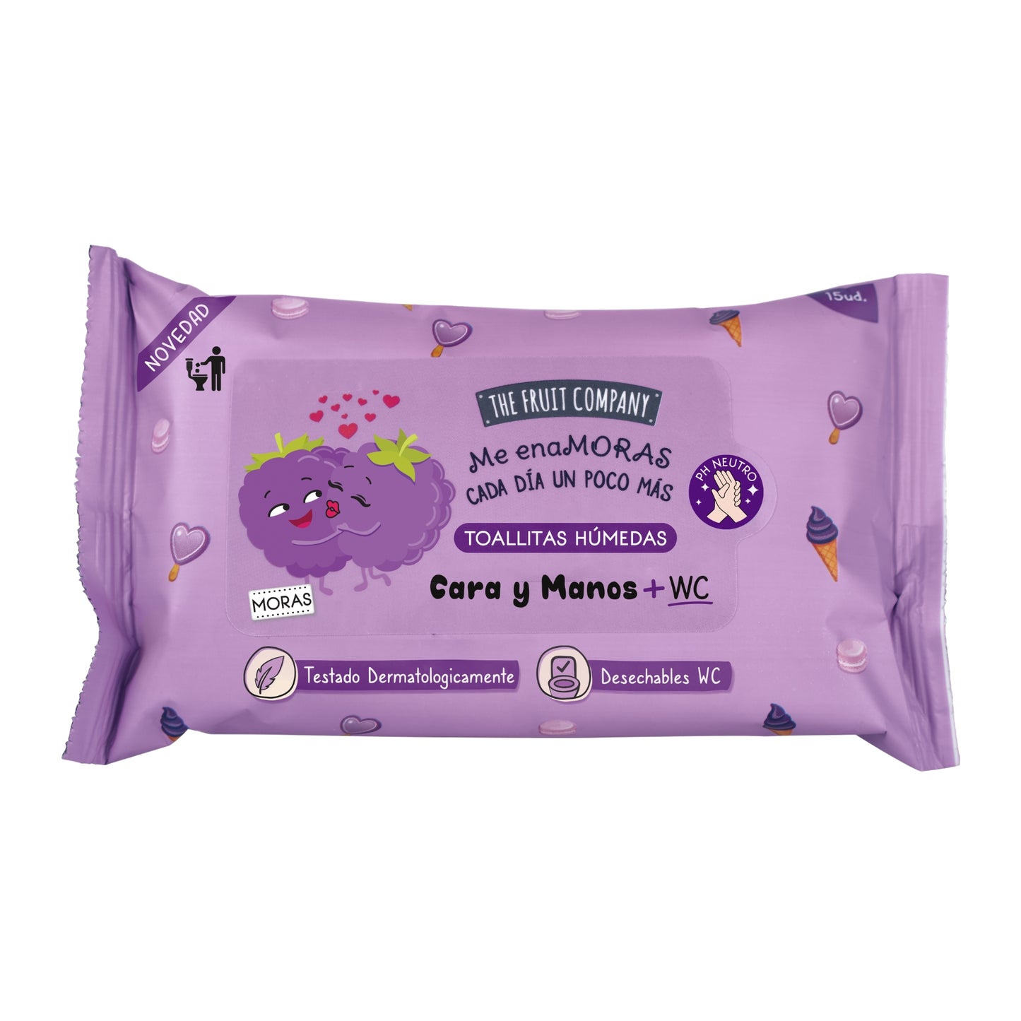 Toallitas de bolsillo multiusos Fresa Nata - The Fruit Company