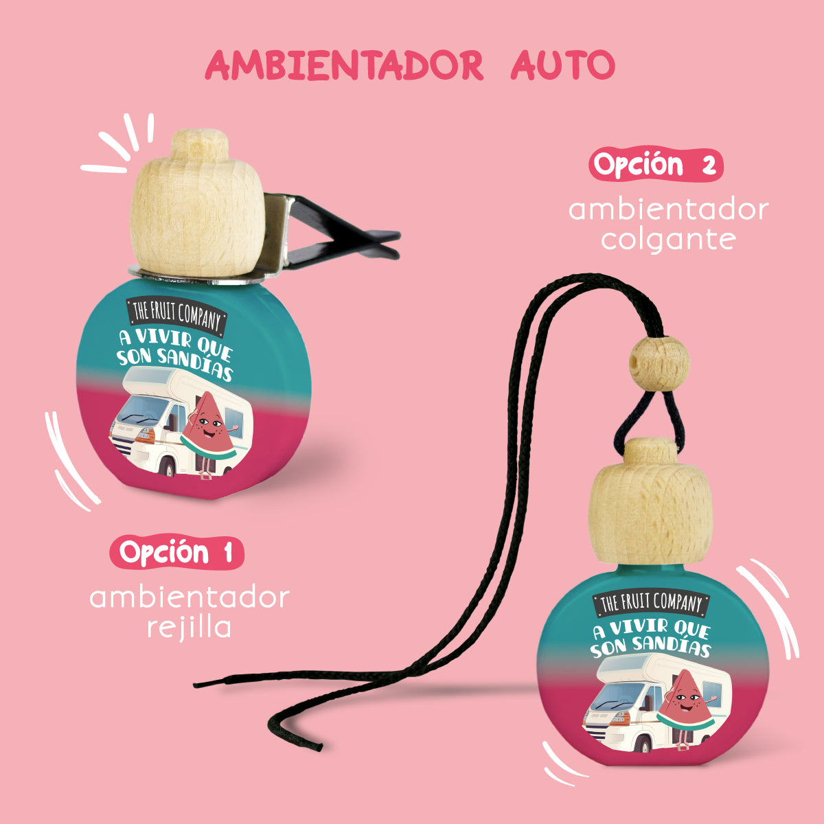 Ambientador para coche Crema de Fresa | La Compañía de Frutas