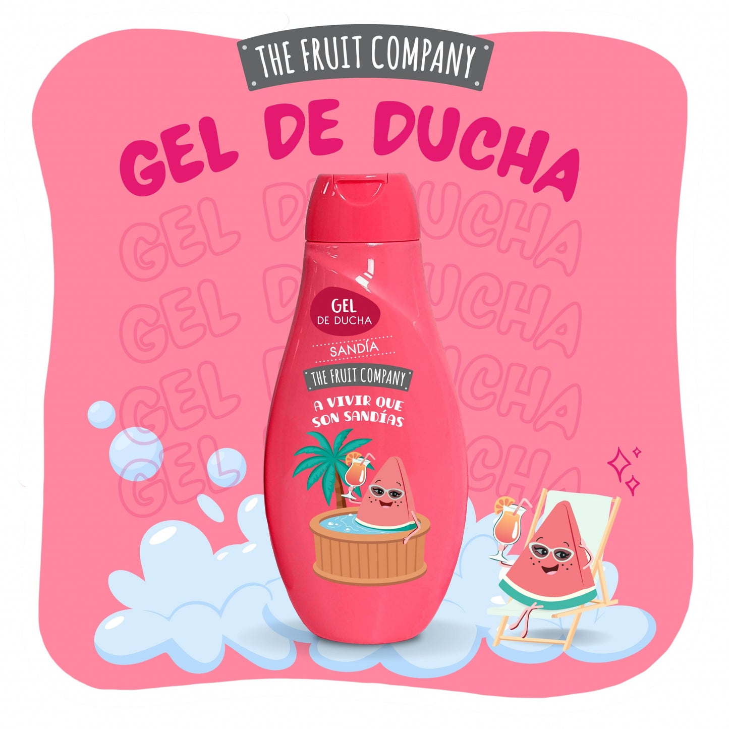 Gel de ducha Sandía 600 ml | La Compañía de Frutas