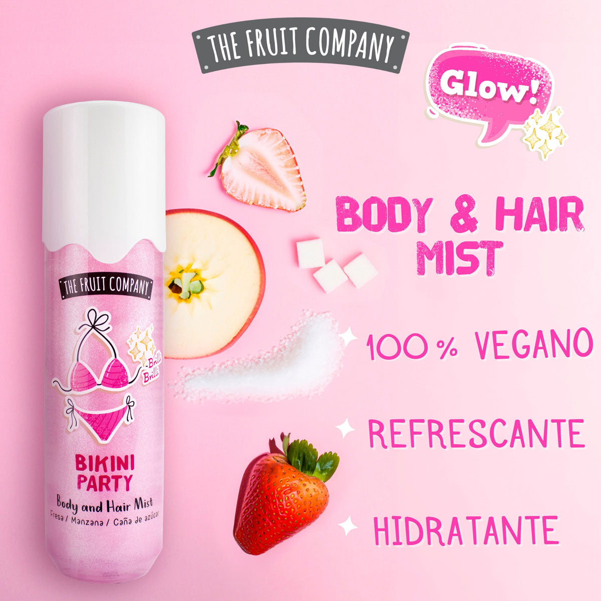 Bruma corporal con purpurina Bikini Party, 200 ml | La Compañía de Frutas