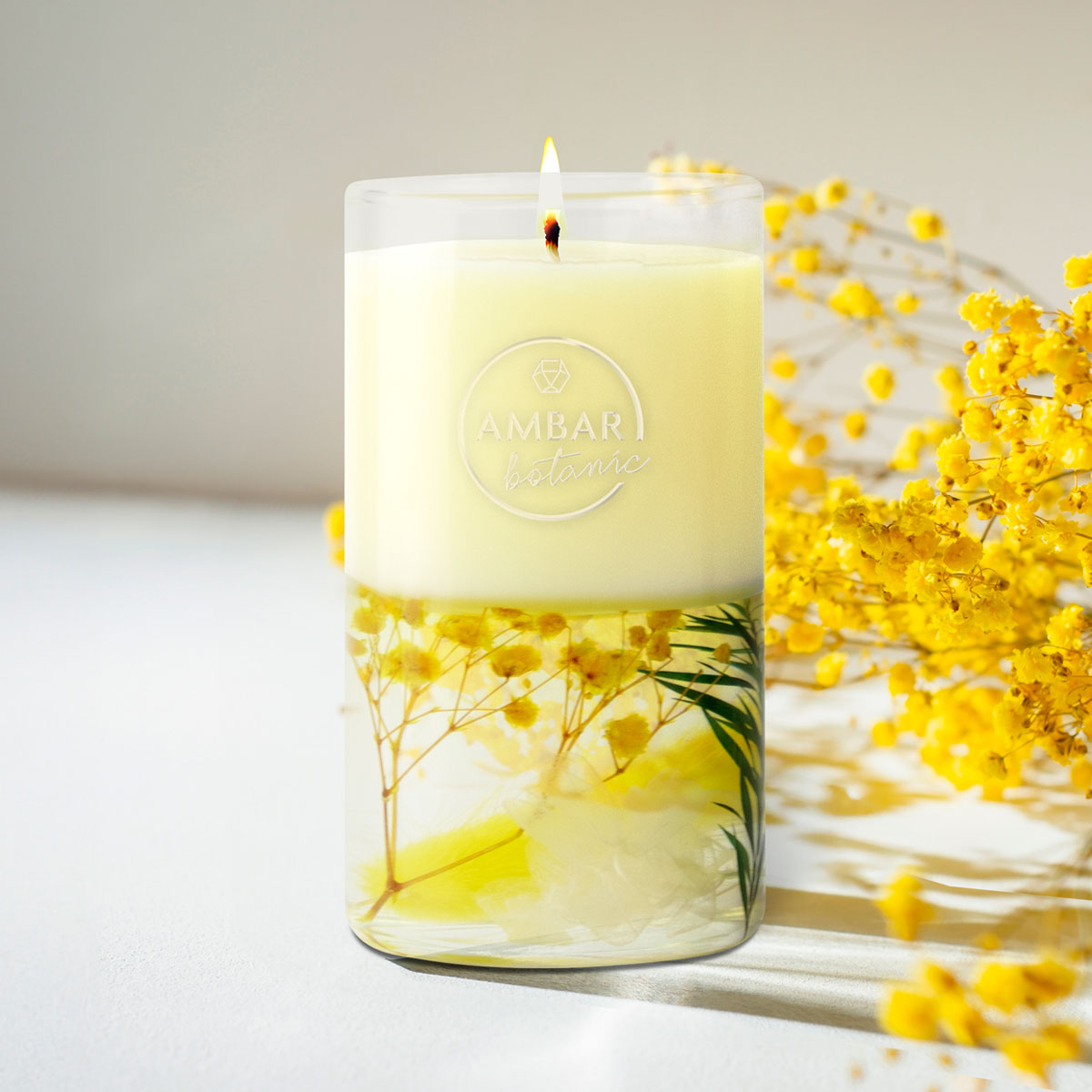 Vela Duo Jazmín Blanco 130gr | Ambar Botanic