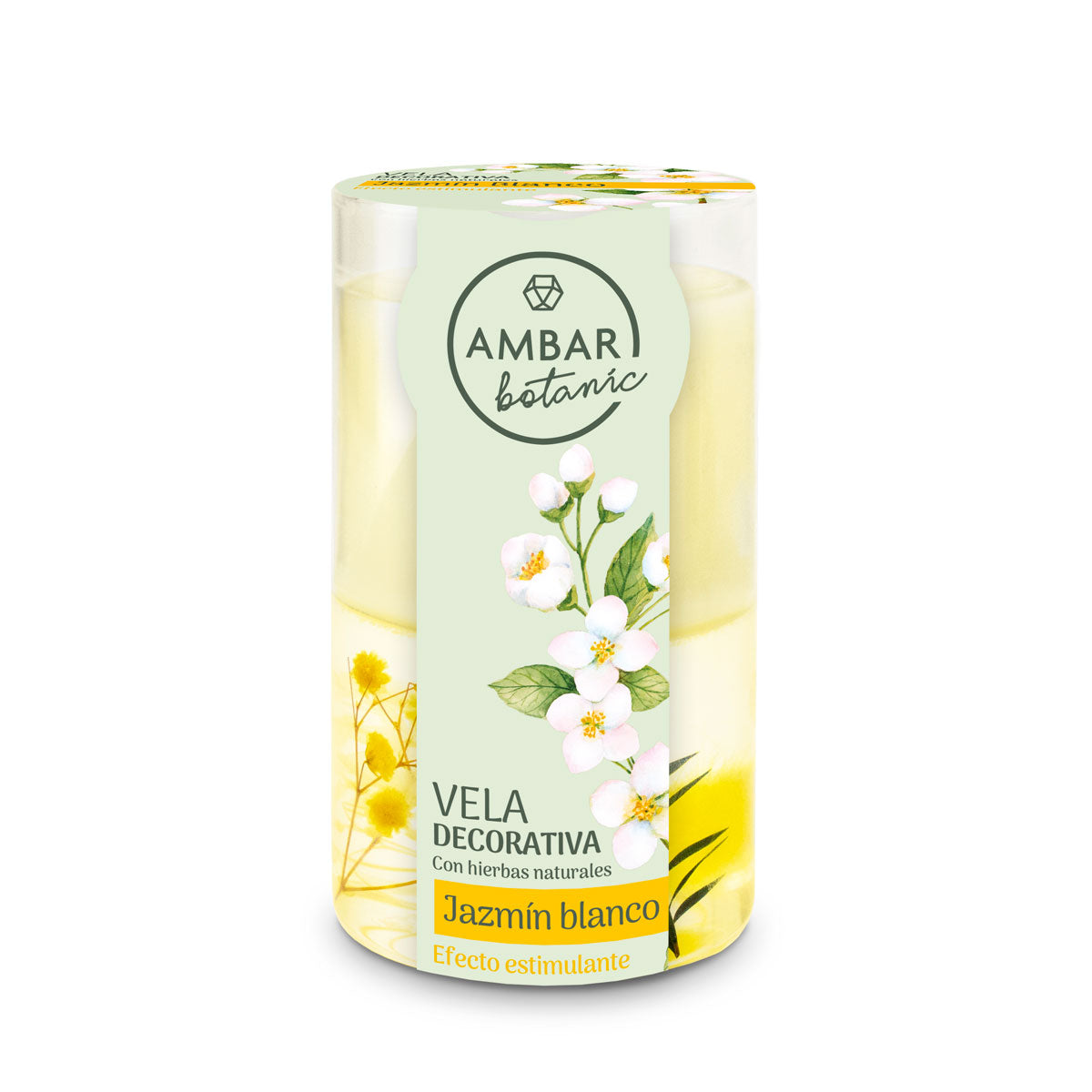 Vela Duo Jazmín Blanco 130gr | Ambar Botanic