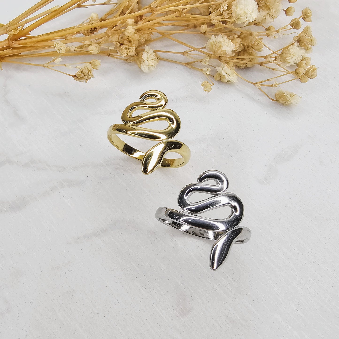 Adjustable ring - SNAKE