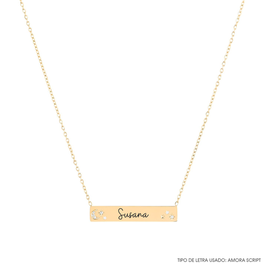 Colar OSLO Personalizado em Aço Inoxidável – Gravado com Alma