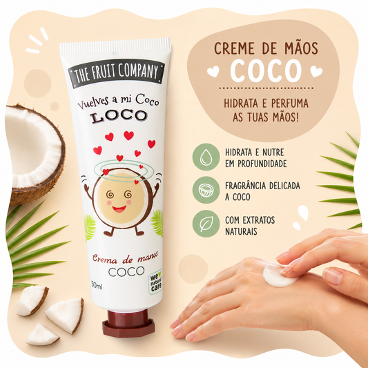 Creme de Mãos Coco 30 ml | The Fruit Company