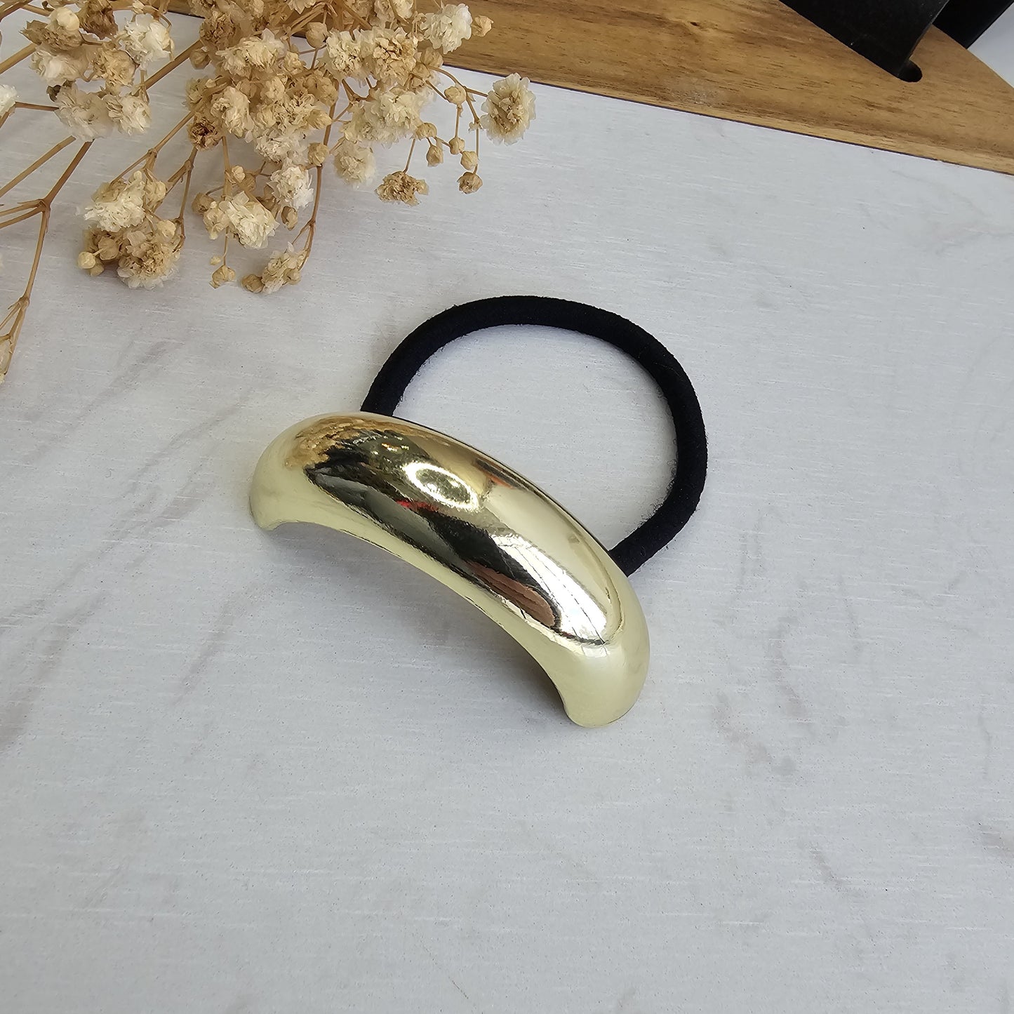 Hair elastic with metallic detail - ELIANE