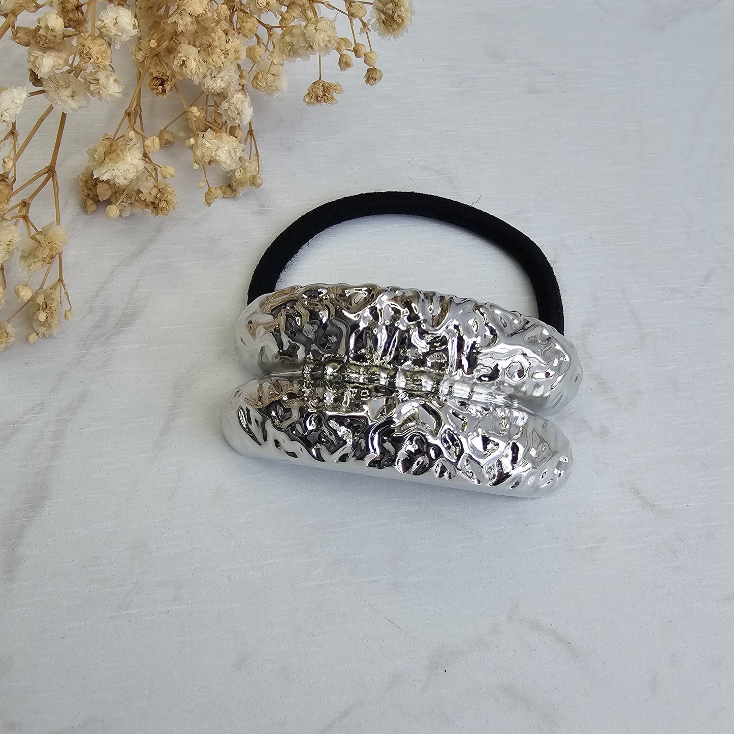 Hair elastic with metallic detail - VIOLETTA