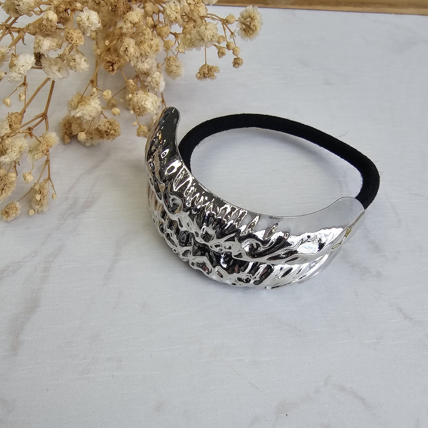 Hair elastic with metallic detail - VIOLETTA