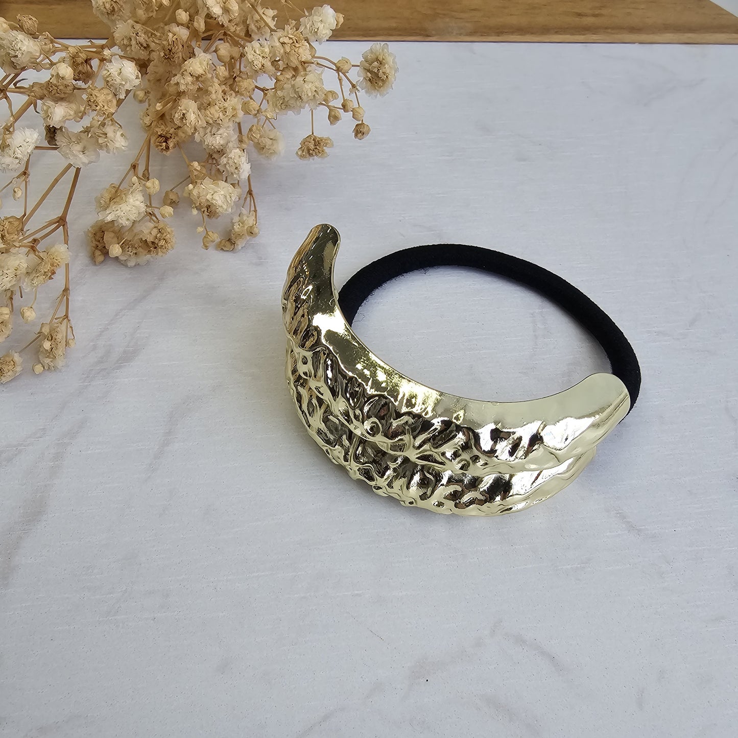 Hair elastic with metallic detail - VIOLETTA