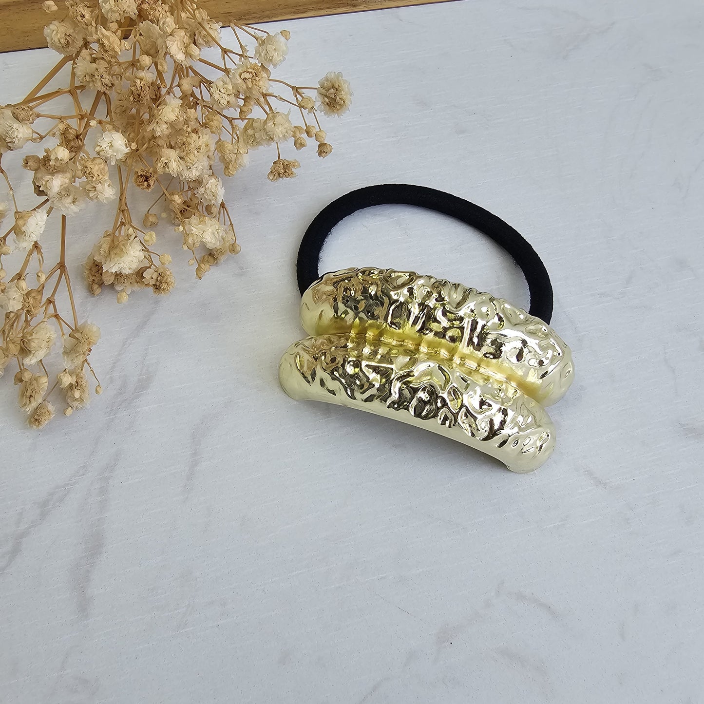 Hair elastic with metallic detail - VIOLETTA