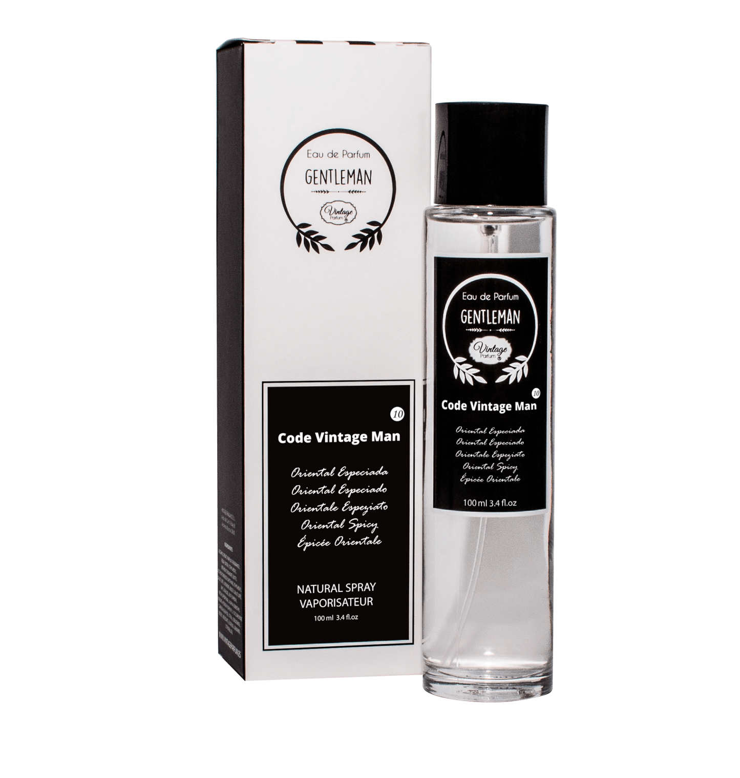 Perfume Vintage 100ml Nº10 - CODE VINTAGE MAN