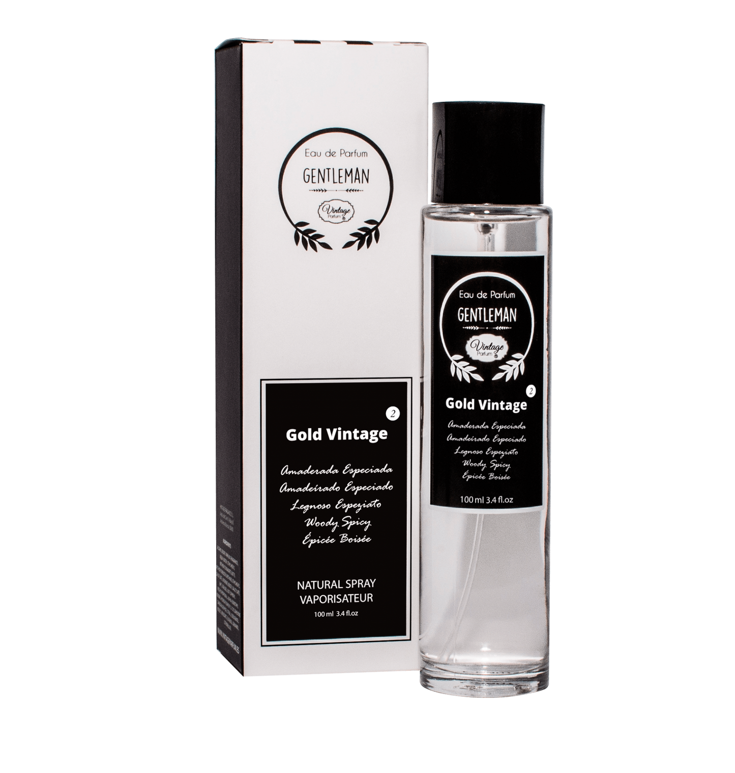 Perfume Vintage 100ml Nº2 - GOLD VINTAGE