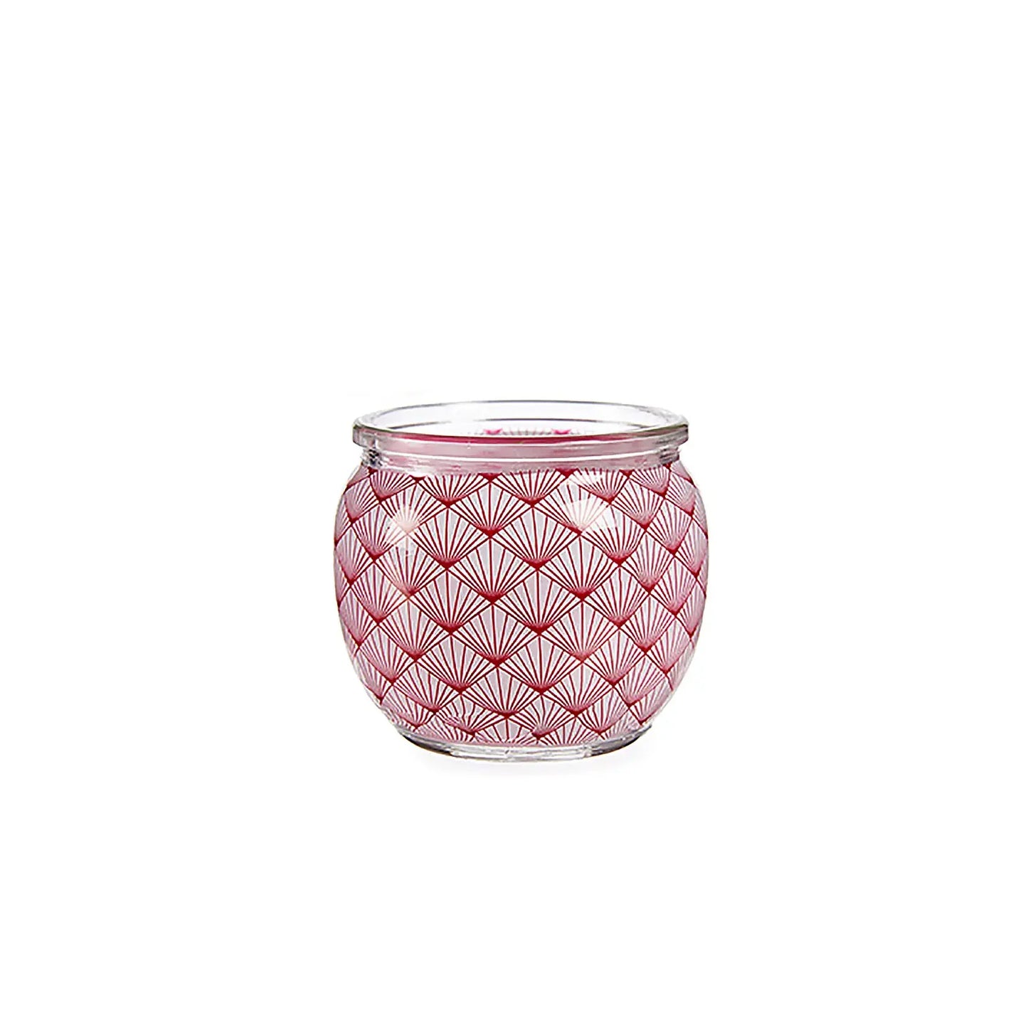 Glass Candle 20H Flowers | Chord