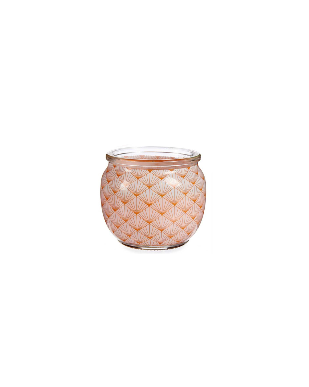 Vela de cristal color melocotón de 20 horas | Acorde