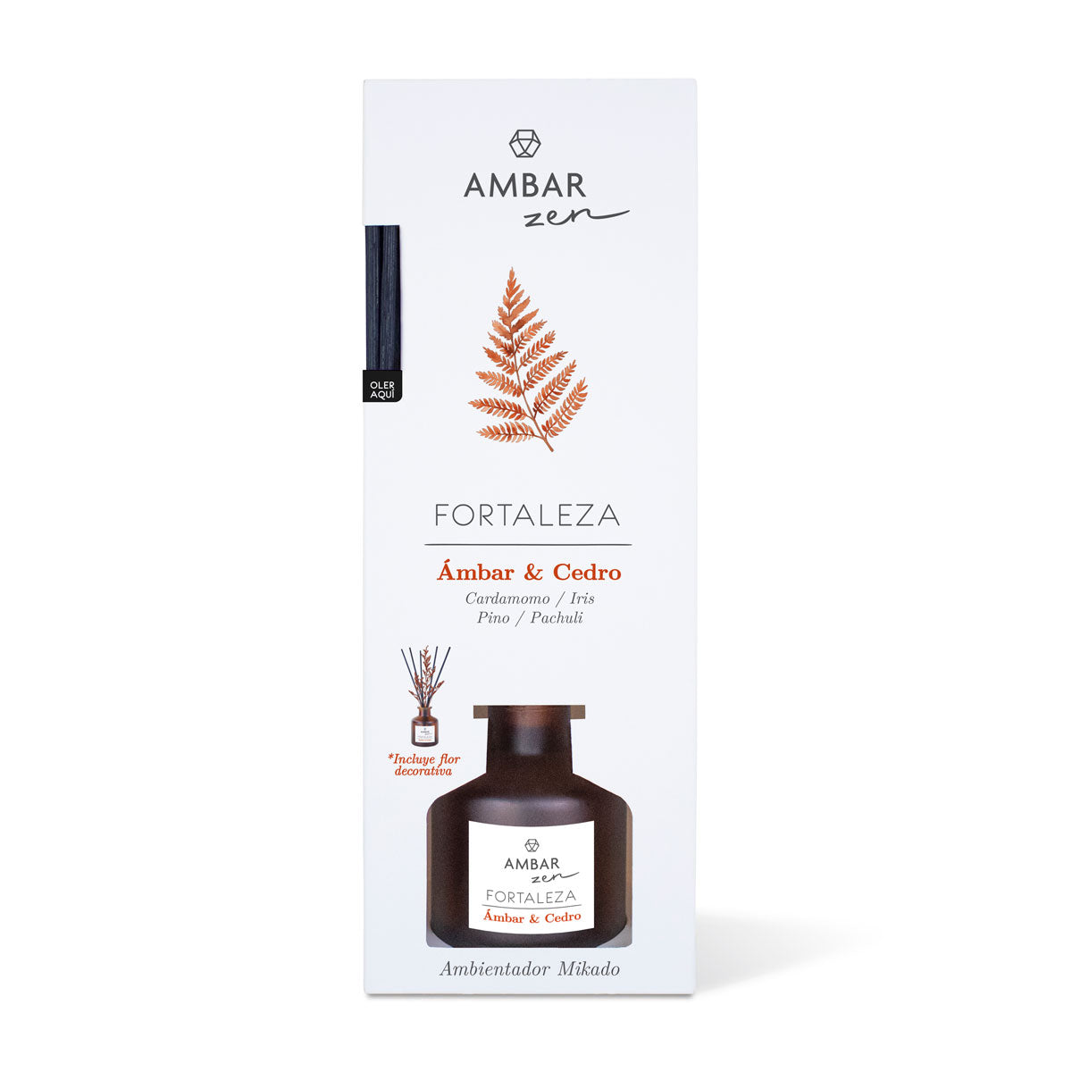 Mikado Ámbar y Cedro 40ml | Ámbar Zen