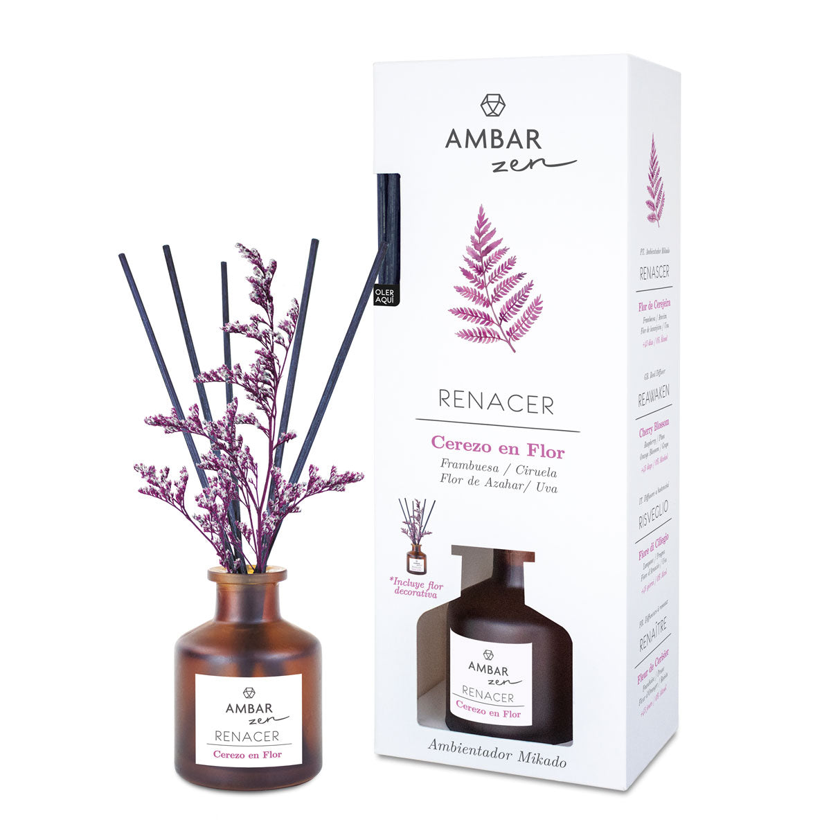 Mikado Flor de Cerezo 40ml | Ámbar Zen