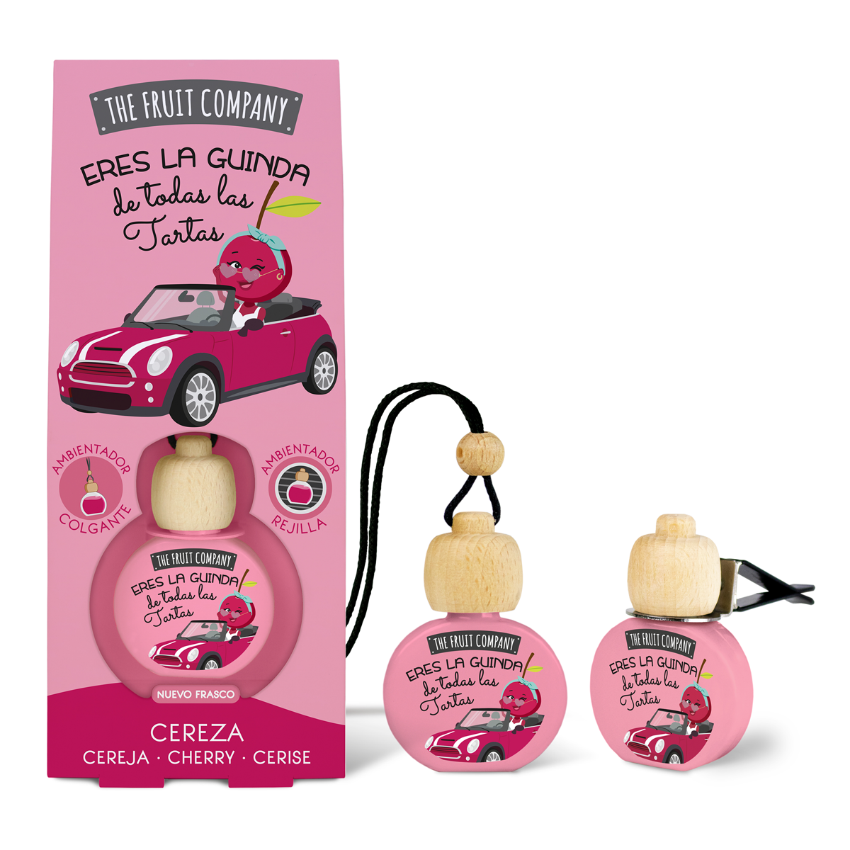 Ambientador para coche con aroma a cereza | La Compañía de Frutas