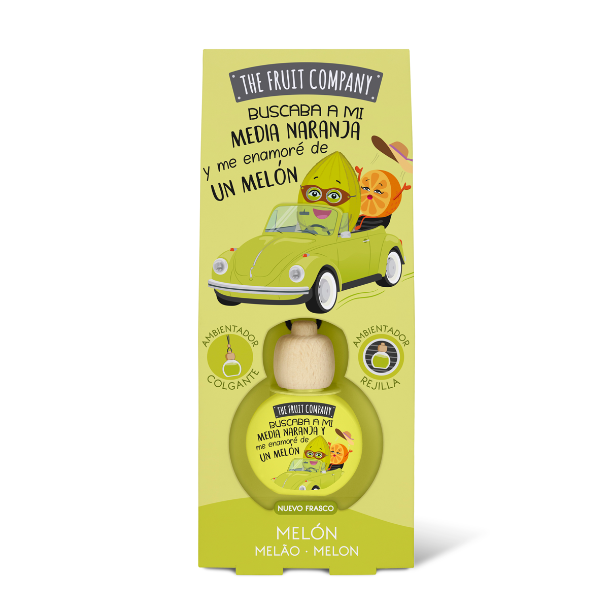 Ambientador para coche con aroma a melón | La Compañía de Frutas