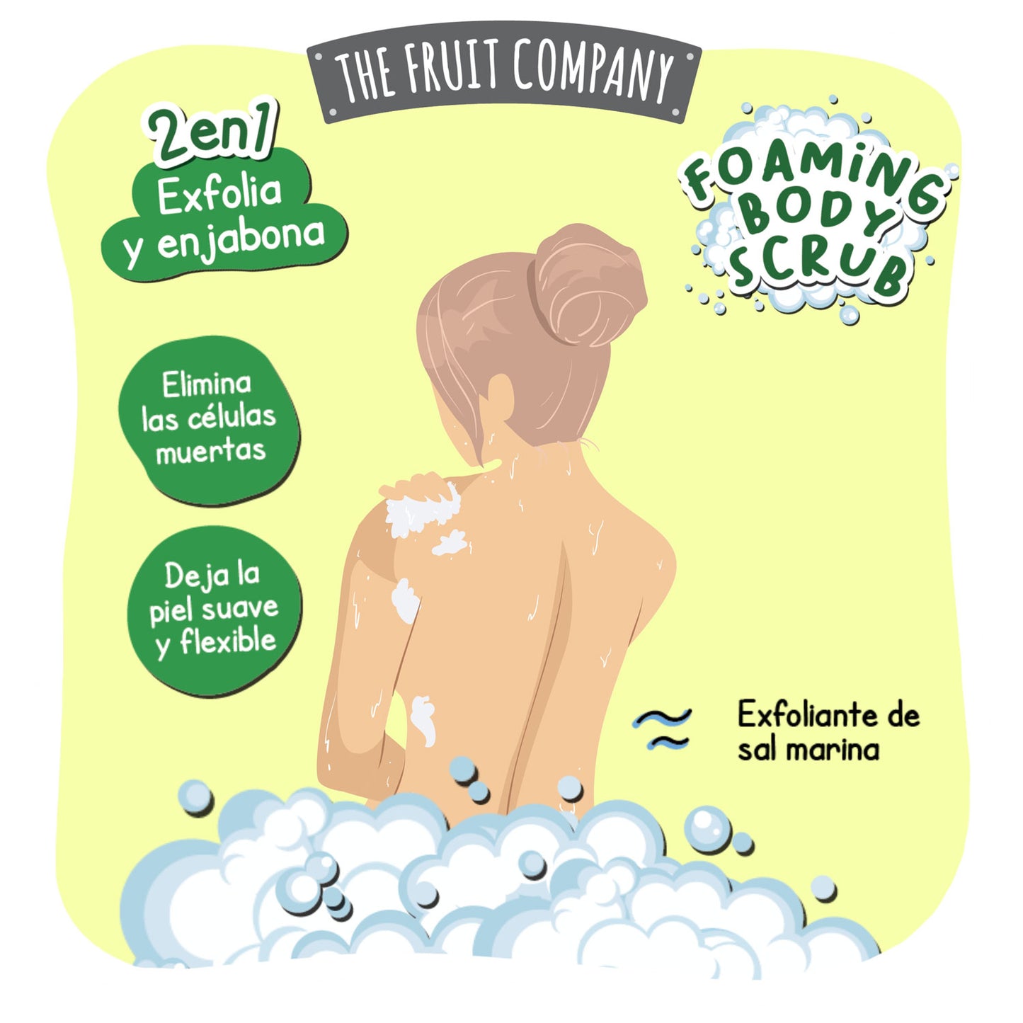 Exfoliante corporal de melón 2 en 1 400 ml | La Compañía de Frutas