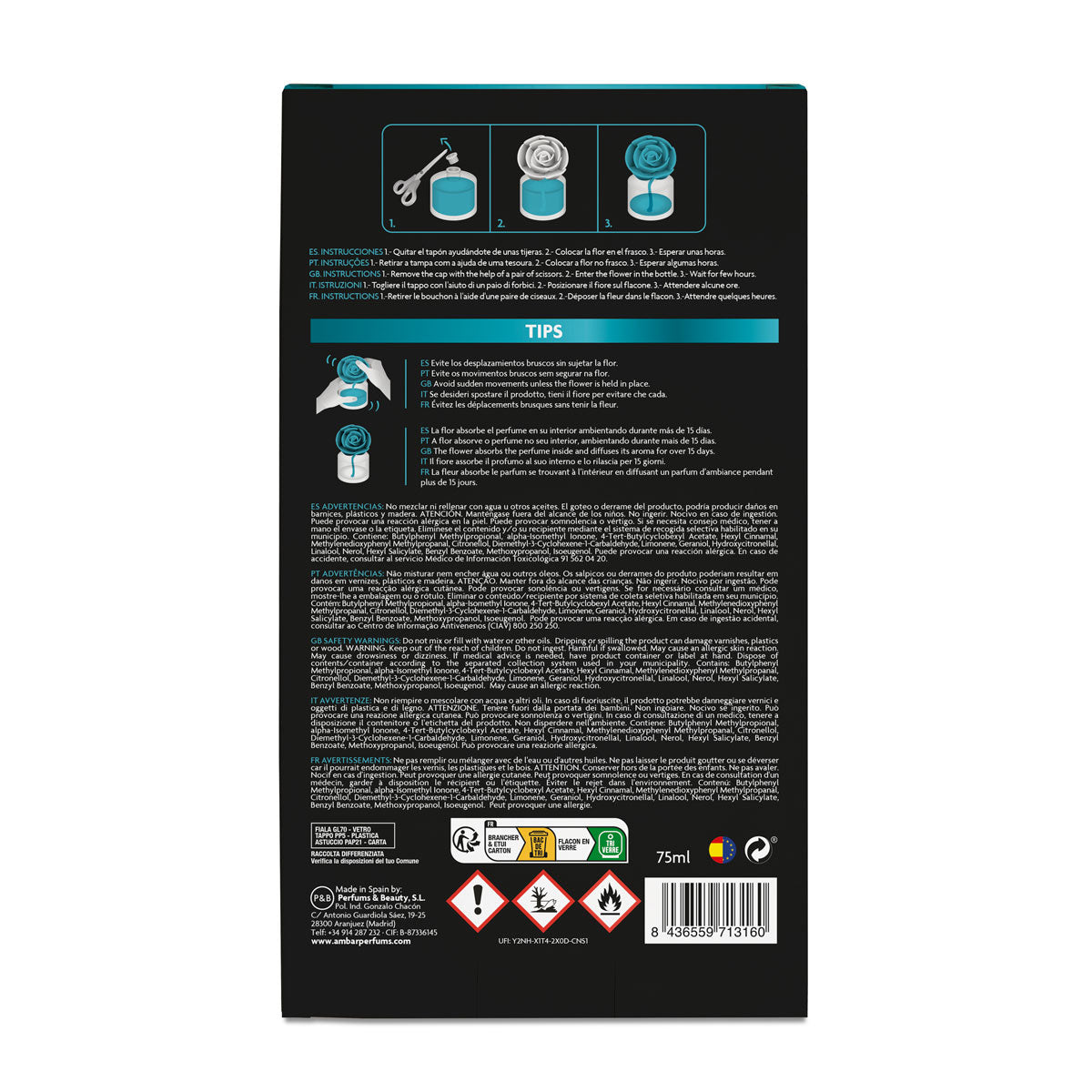 Difusor SPA Flor 75ml | Ámbar