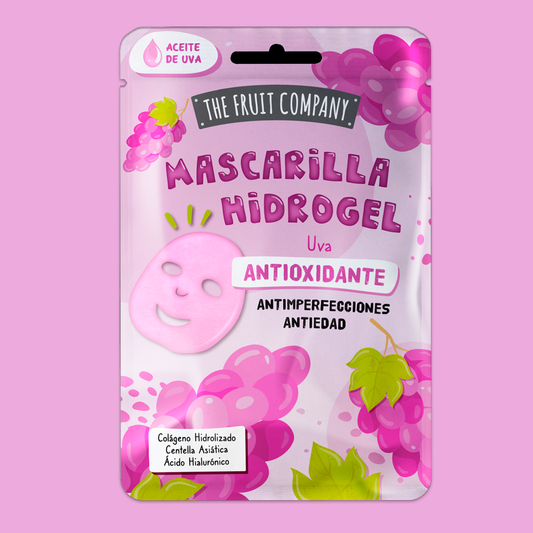 Máscara Facial Hidrogel Uva – Antioxidante | The Fruit Company