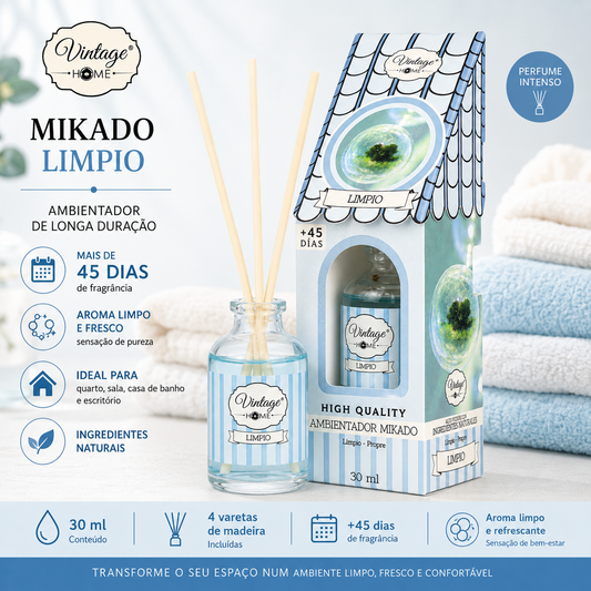 mikado aroma limpo vintage home