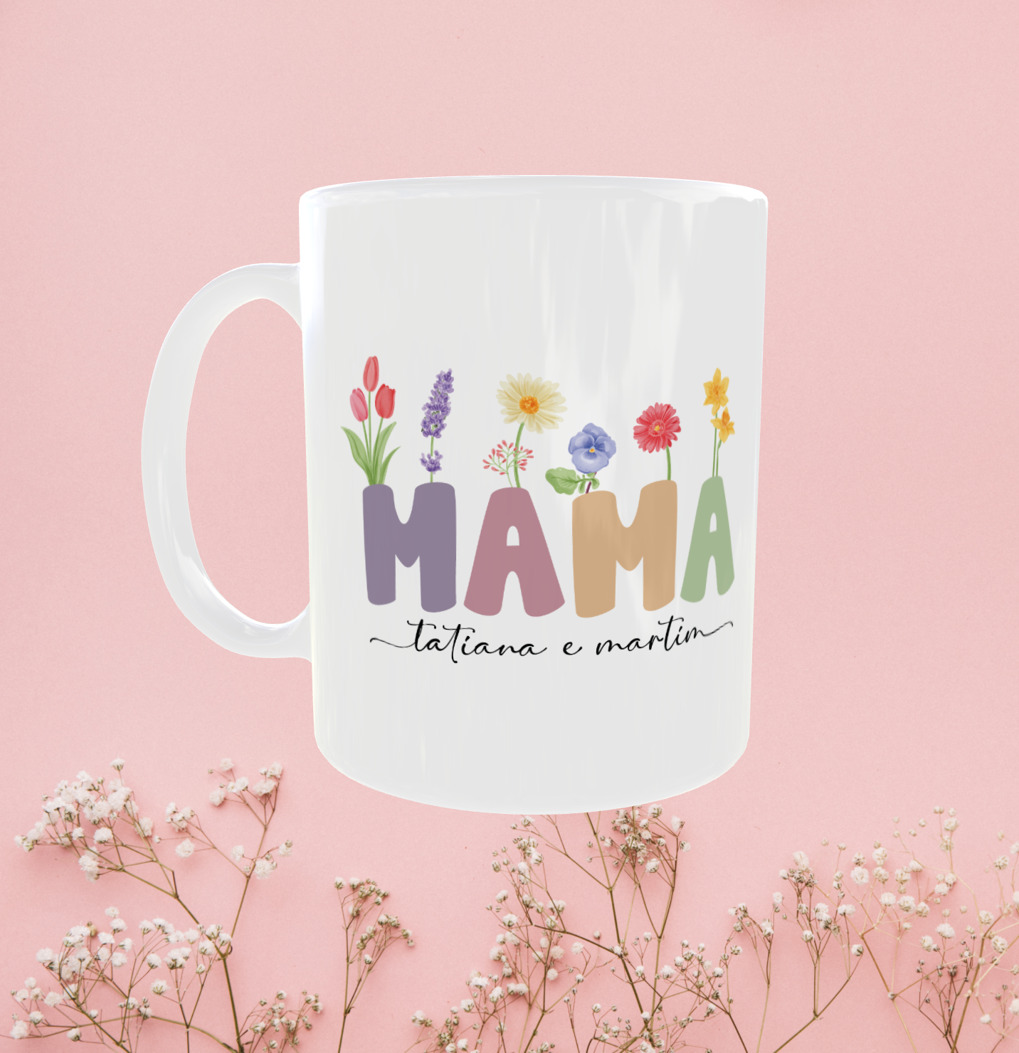 Caneca MAMA Garden | Nome + Mensagem