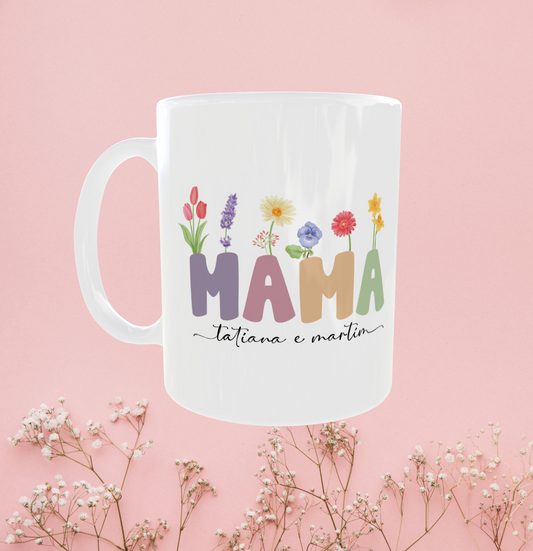 Caneca MAMA Garden | Nome + Mensagem