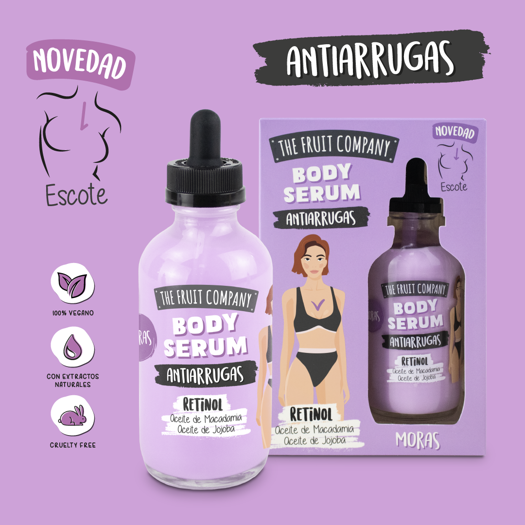 Suero corporal antiarrugas de mora 120 ml | La Compañía de Frutas