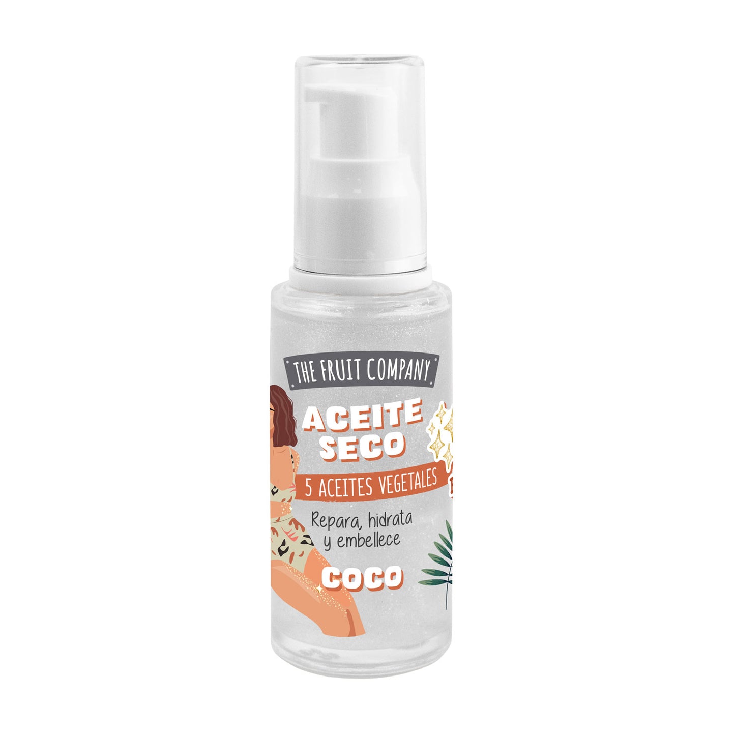 Aceite Corporal Seco con Brillo de Coco 50ml | La Compañía de Frutas