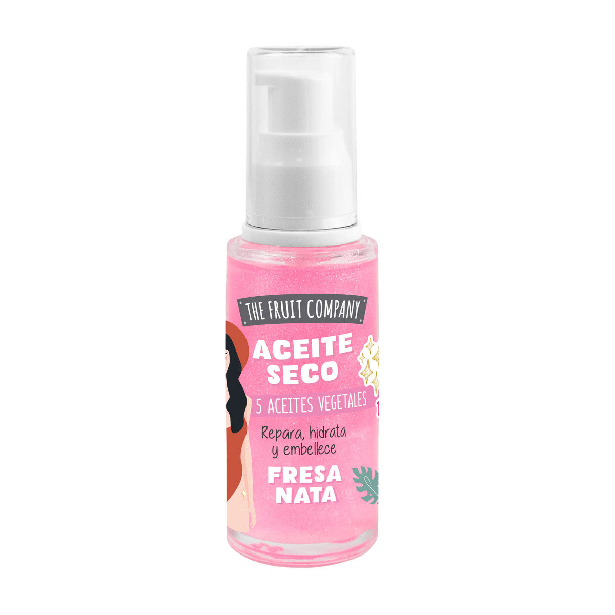 Aceite Corporal Seco con Brillo Fresa Nata 50ml | La Compañía de Frutas