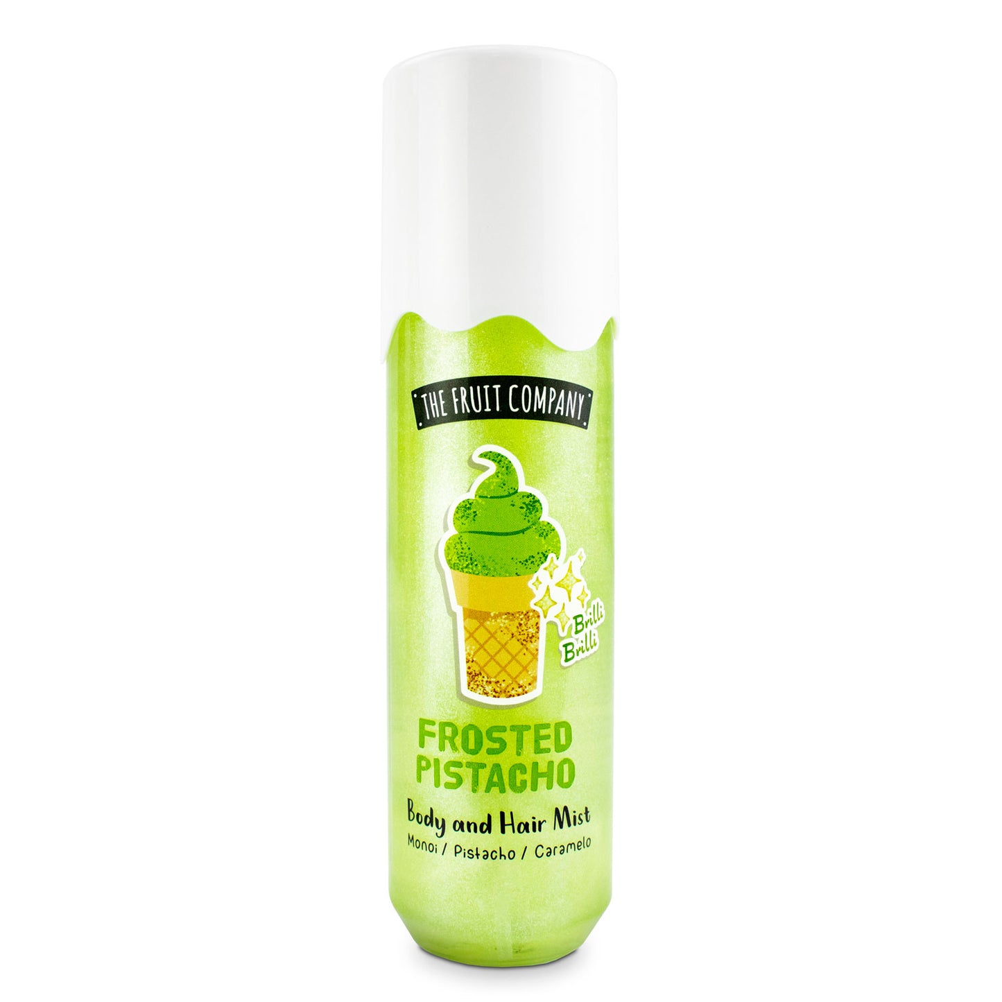 Bruma corporal con purpurina pistacho escarchada 200 ml | La Compañía de Frutas