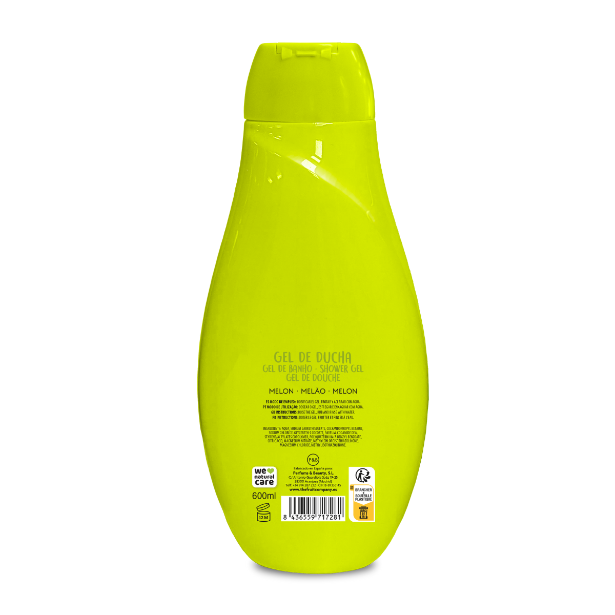 Gel de ducha Melón 600 ml | La Compañía de Frutas