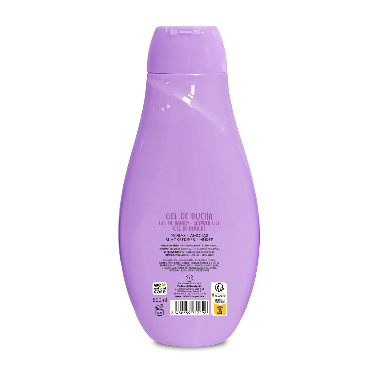 Blackberry Shower Gel 600 ml | The Fruit Company