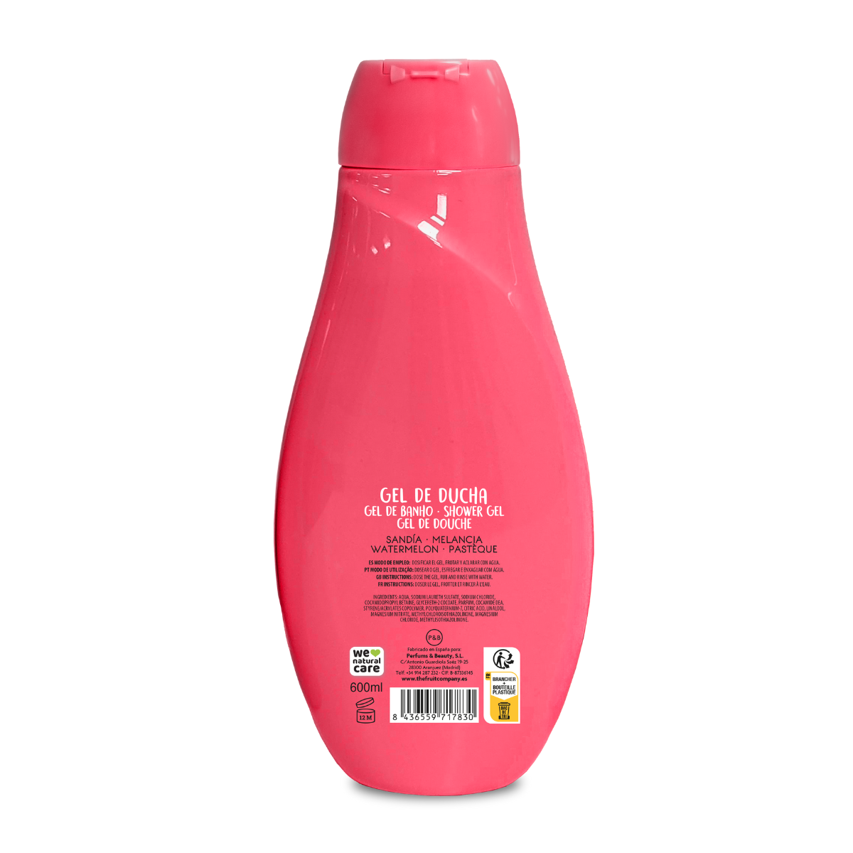 Gel de ducha Sandía 600 ml | La Compañía de Frutas