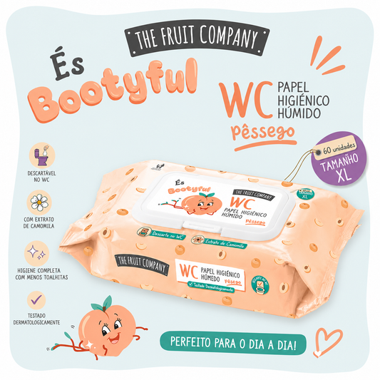 Toalhitas húmidas wc aroma pêssego