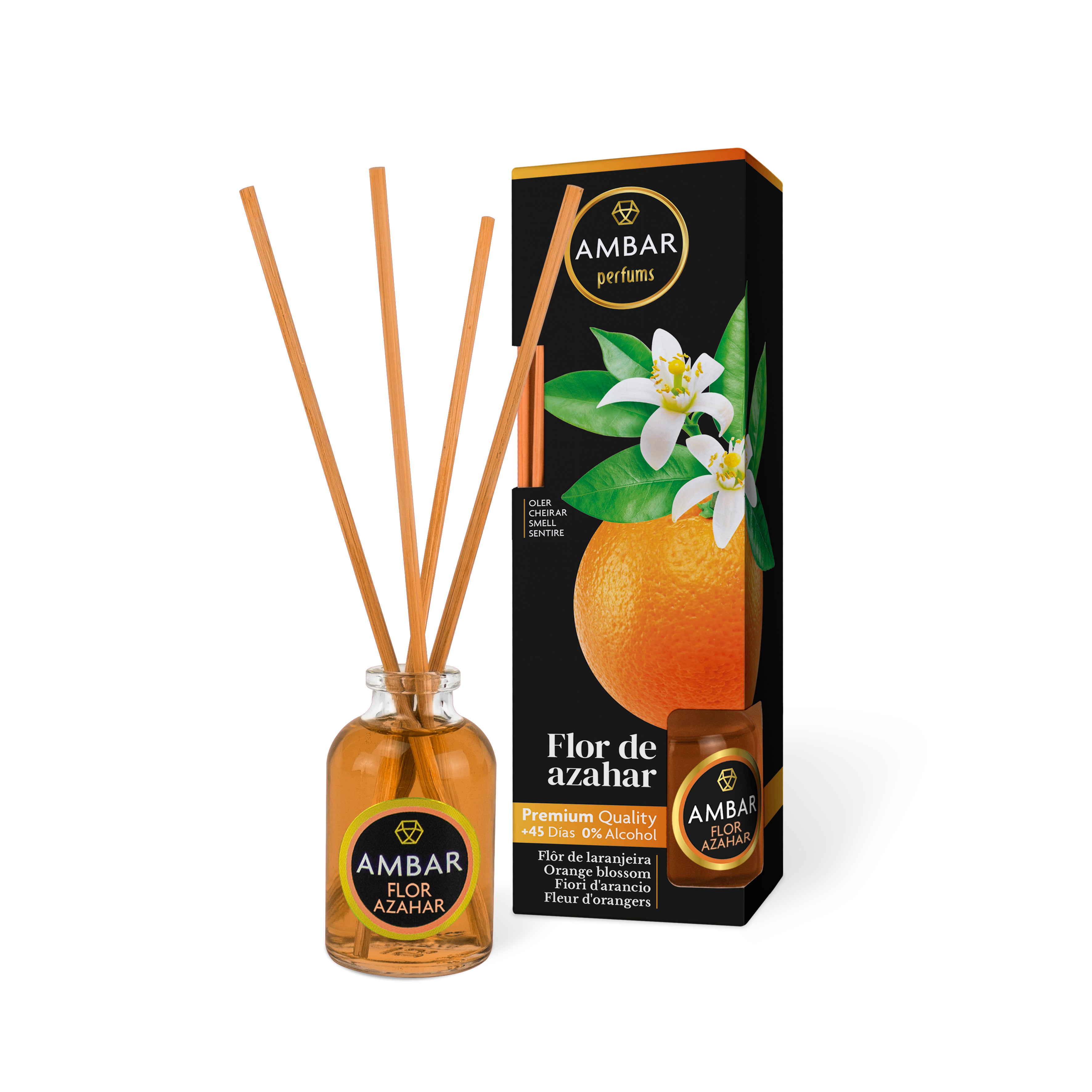 RDO Mikado Orange Blossom 30ml - Ambar Perfums Room Diffuser