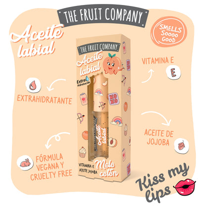 Óleo Labial Pêssego 3,6 ml | The Fruit Company