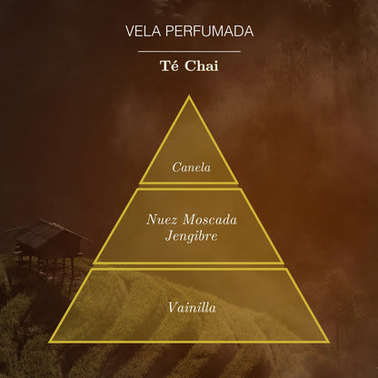 Vela de té Chai 125g | Ámbar Zen