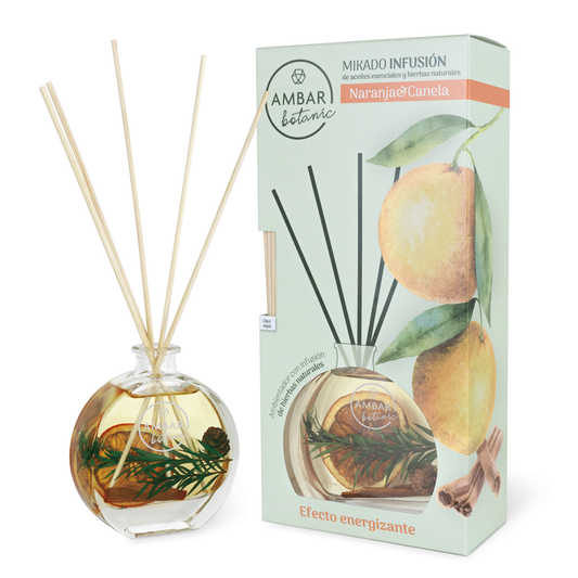 Mikado de Infusão de Laranja e Canela 75ml | Ambar Botanic