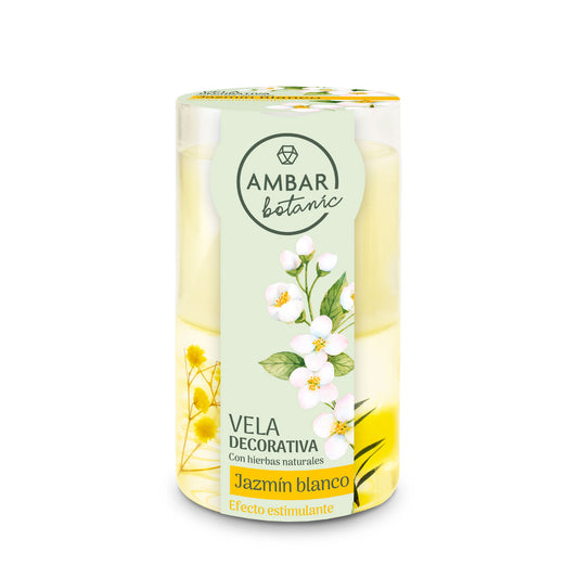 Vela Duo Jasmim Branco 130gr | Ambar Botanic