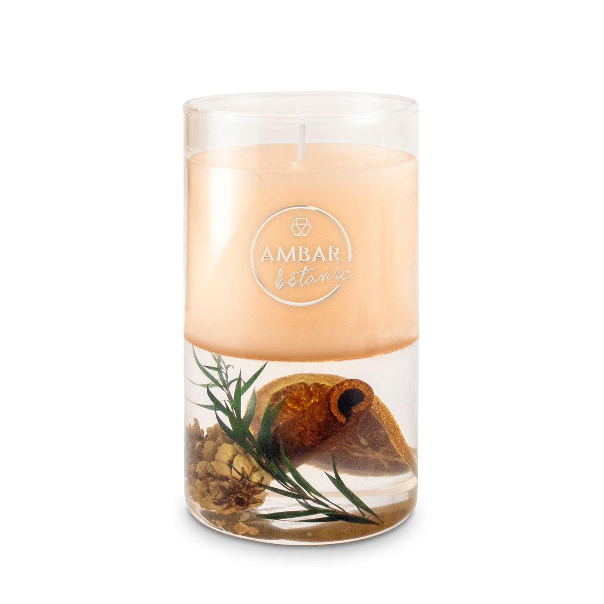 Vela Duo Laranja e Canela 130gr | Ambar Botanic