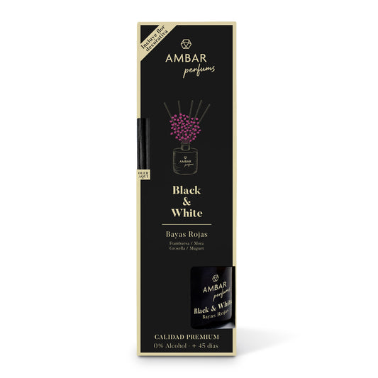 Mikado Black & White Bagas Vermelhas 40ml | Ambar