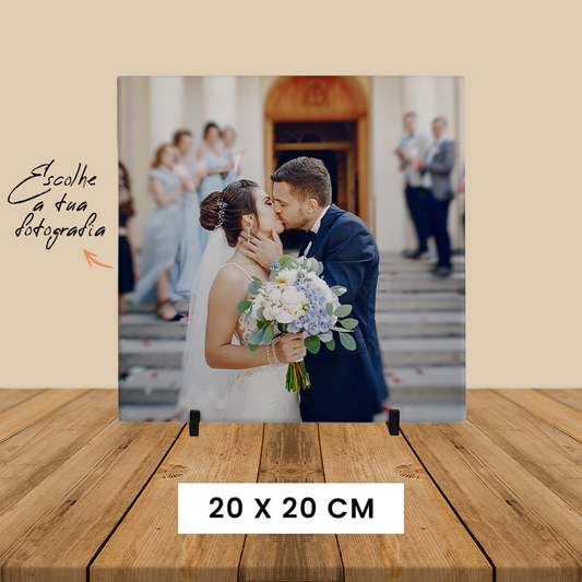Azulejo personalizado com fotografia no tamanho 20x20cm